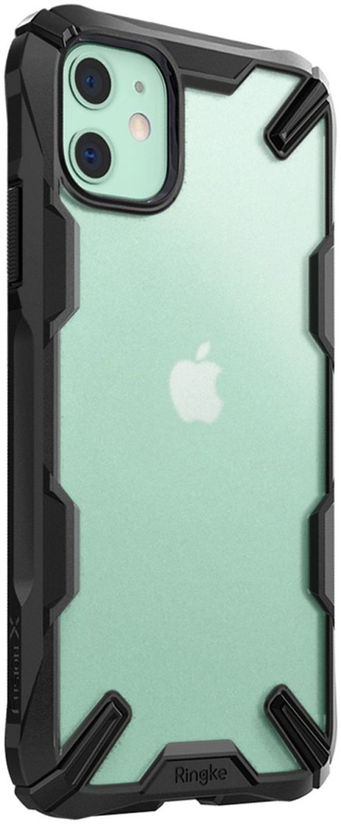 Ringke Fusion X Matte Apple iPhone 11 Hoesje Transparant/Zwart afbeelding 2