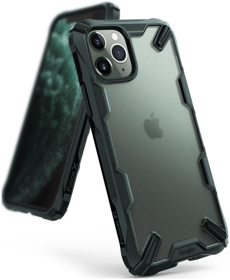 Ringke Fusion X Matte Apple iPhone 11 Pro Hoesje Groen afbeelding 1