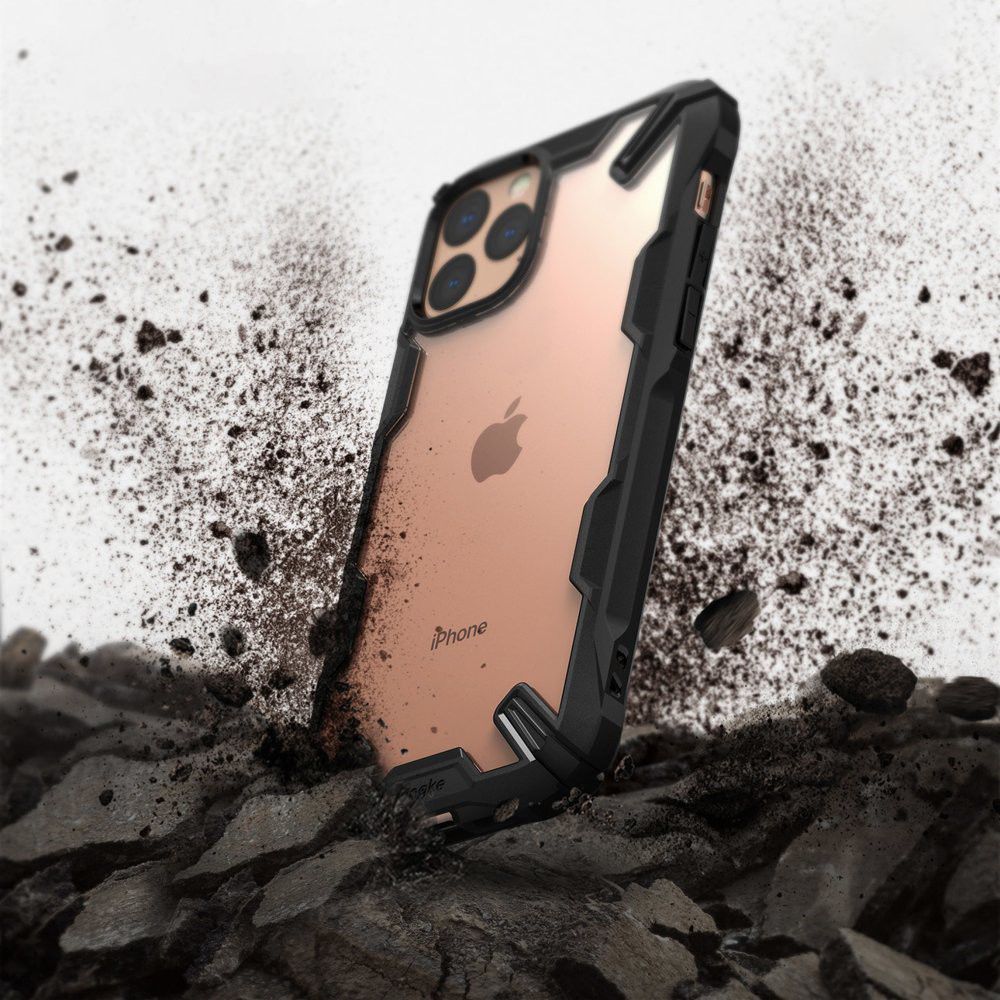Ringke Fusion X Matte Hoesje Apple iPhone 11 Pro Max Zwart afbeelding 2
