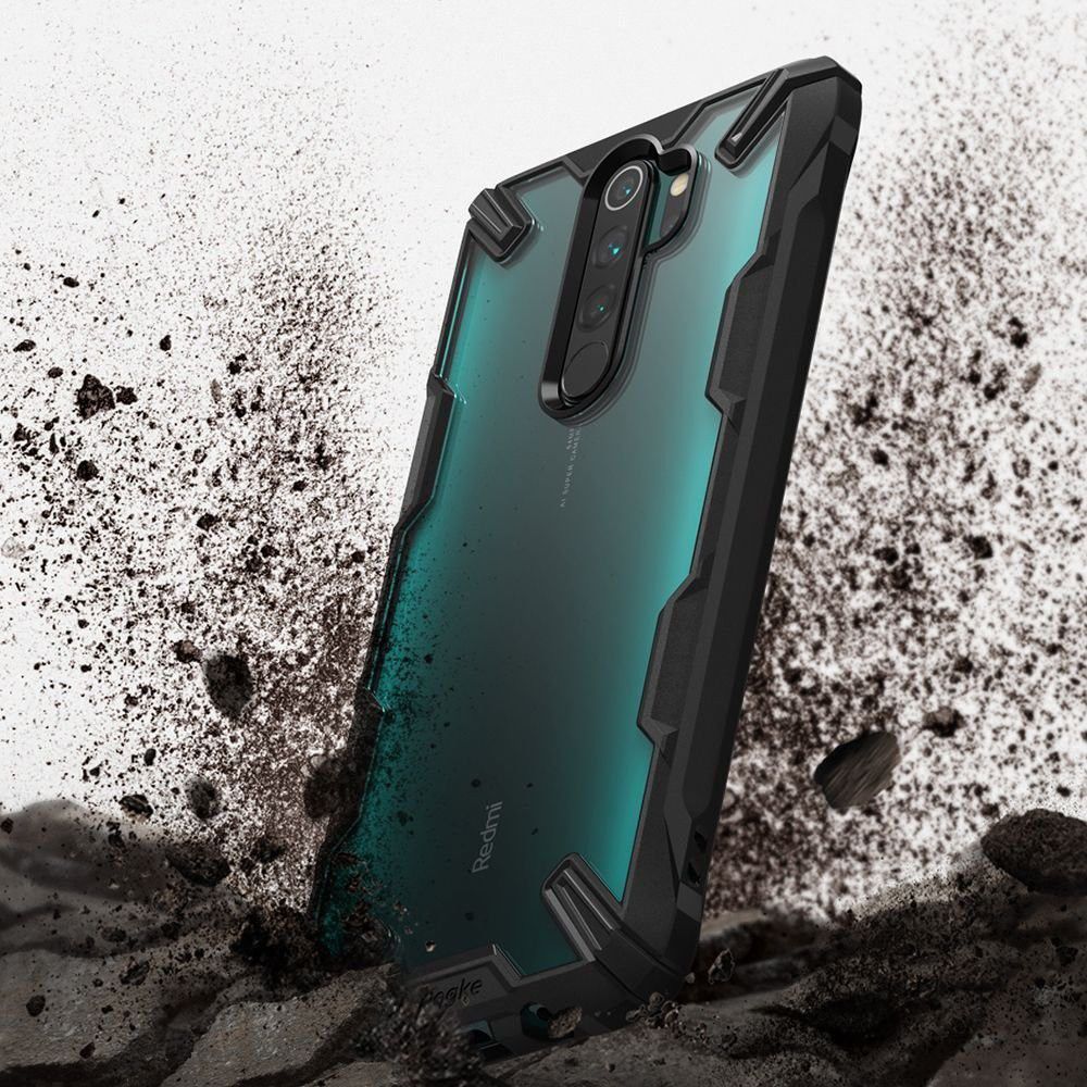 Ringke Fusion X Hoesje Xiaomi Redmi Note 8 Pro Zwart afbeelding 2