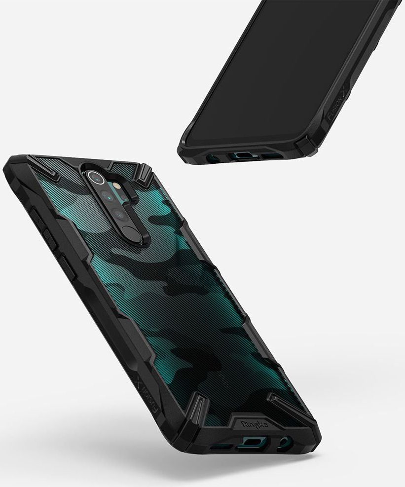 Ringke Fusion X Hoesje Xiaomi Redmi Note 8 Pro Camo Zwart afbeelding 5