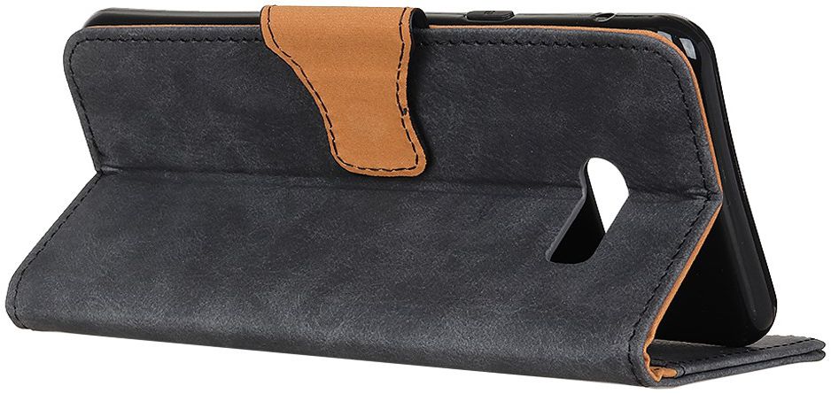 LG G8X ThinQ Vintage Portemonnee Hoesje Zwart afbeelding 4