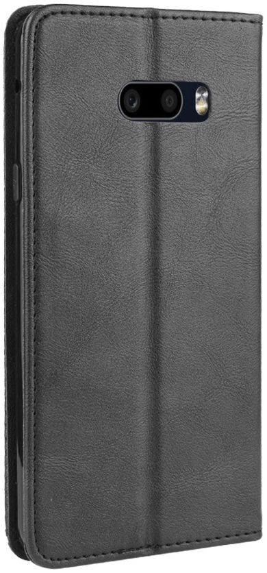 LG G8X ThinQ Stijlvol Vintage Portemonnee Hoesje Zwart afbeelding 7
