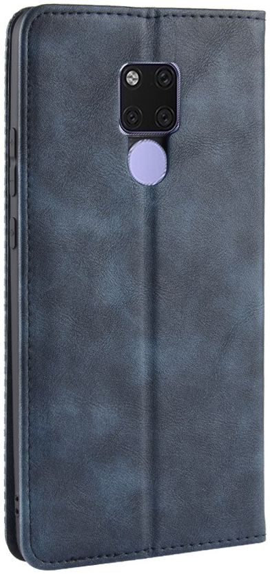 Huawei Mate 20 Stijlvol Vintage Portemonnee Hoesje Blauw afbeelding 8