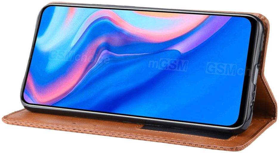 Huawei P Smart Z / Honor 9X Vintage Portemonnee Hoesje Bruin afbeelding 4
