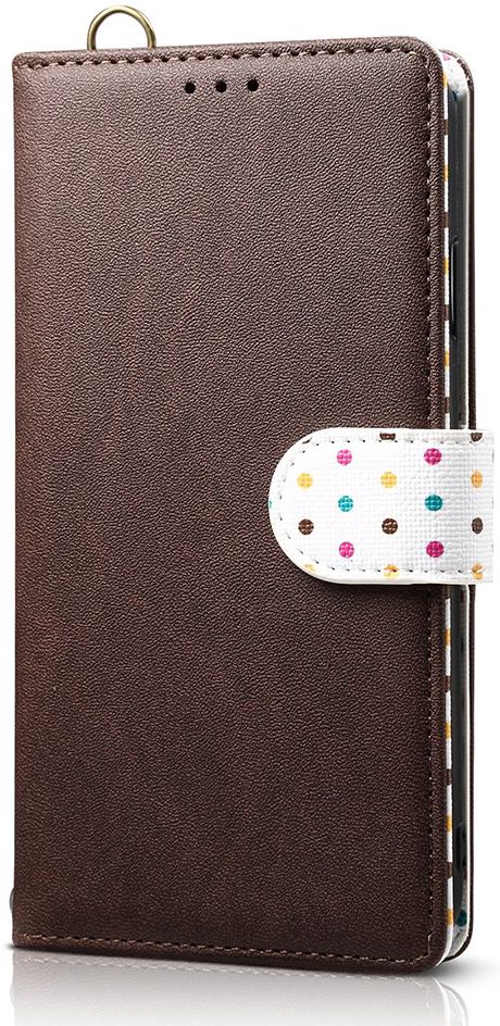 Huawei Honor 9X (Global)/P Smart Z Retro Dots Portemonnee Hoesje Bruin afbeelding 1