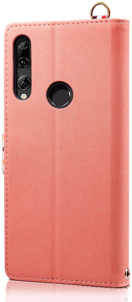 Huawei Honor 9X (Global)/P Smart Z Retro Dots Portemonnee Hoesje Roze afbeelding 3