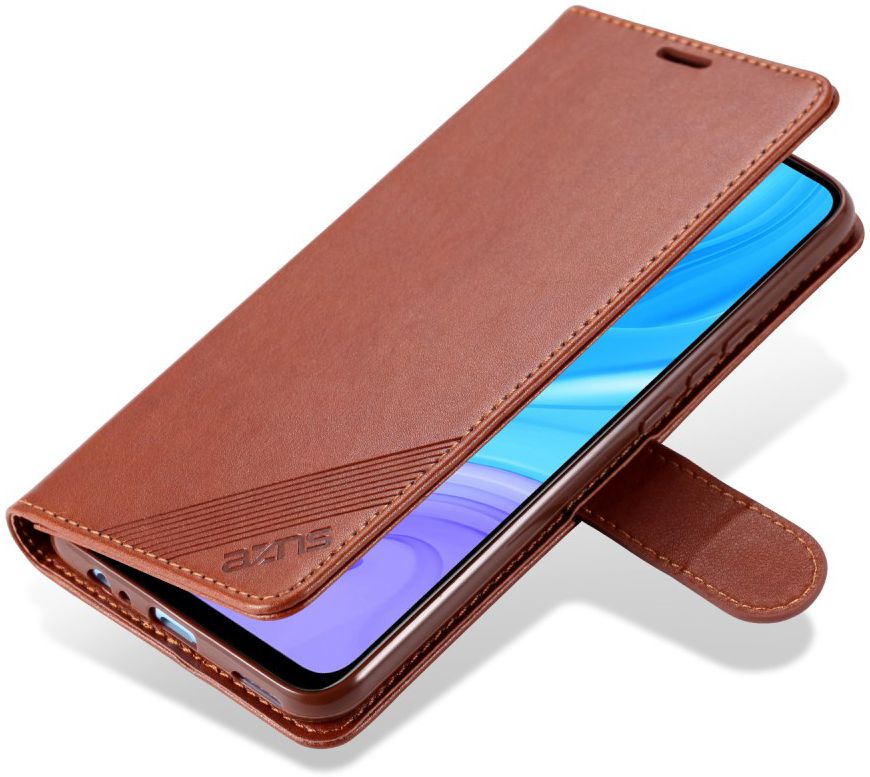 AZNS Huawei P Smart Z / Honor 9X Portemonnee Stand Hoesje Bruin afbeelding 1