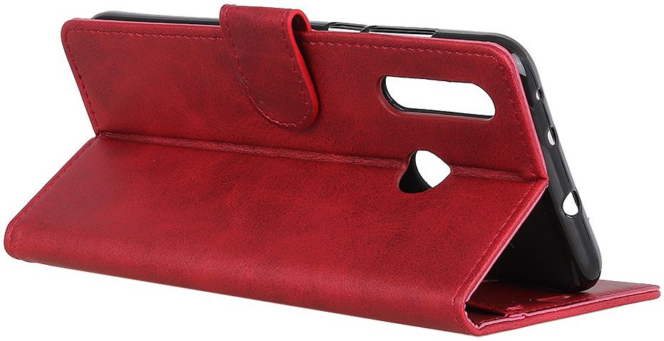 Motorola Moto E6s / E6 Plus Bookcase Hoesje Met Pasjes Rood afbeelding 6