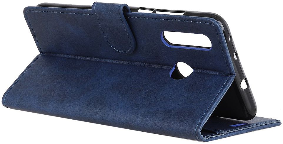 Motorola Moto E6s / E6 Plus Bookcase Hoesje Met Pasjes Blauw afbeelding 6