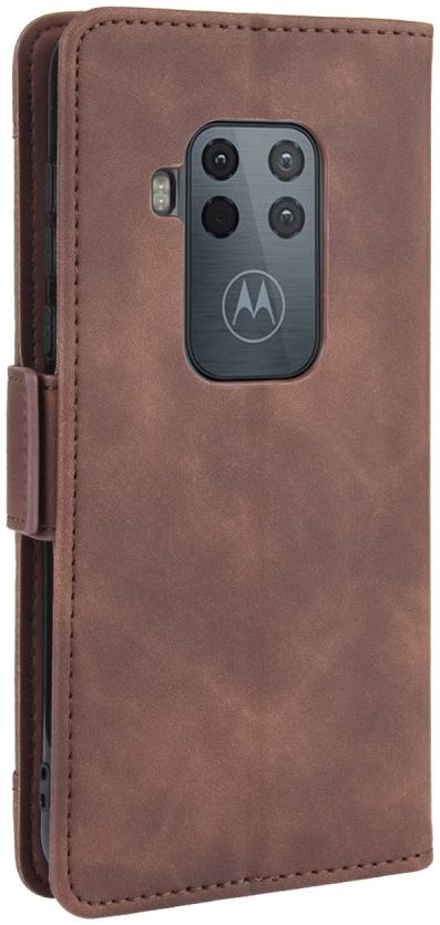 Motorola One Zoom Portemonnee Hoesje Met Kaarthouder Bruin afbeelding 4