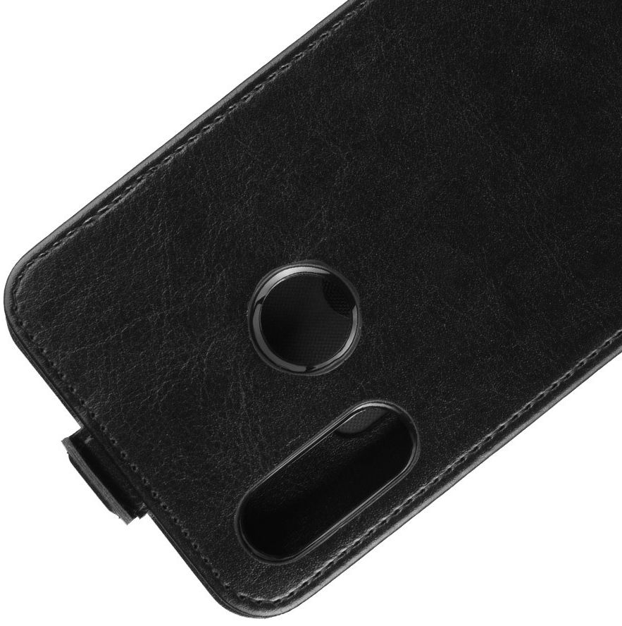 Motorola Moto E6s / E6 Plus Verticaal Flip Hoesje Zwart afbeelding 4