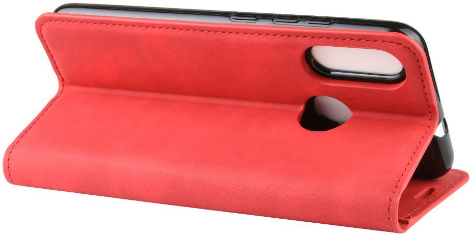 Motorola Moto E6s / E6 Plus Retro Wallet Hoesje Rood afbeelding 4