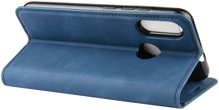 Motorola Moto E6s / E6 Plus Retro Wallet Hoesje Blauw afbeelding 4