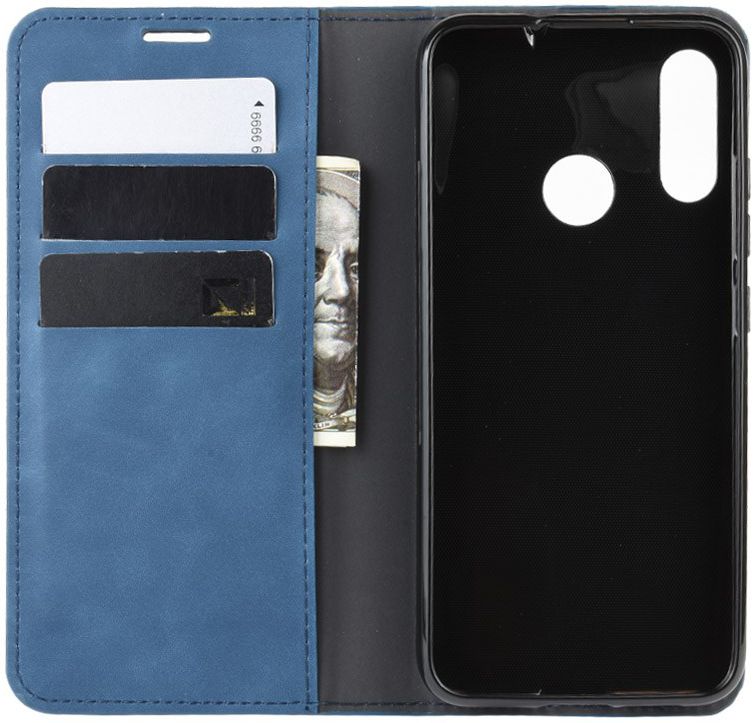 Motorola Moto E6s / E6 Plus Retro Wallet Hoesje Blauw afbeelding 7