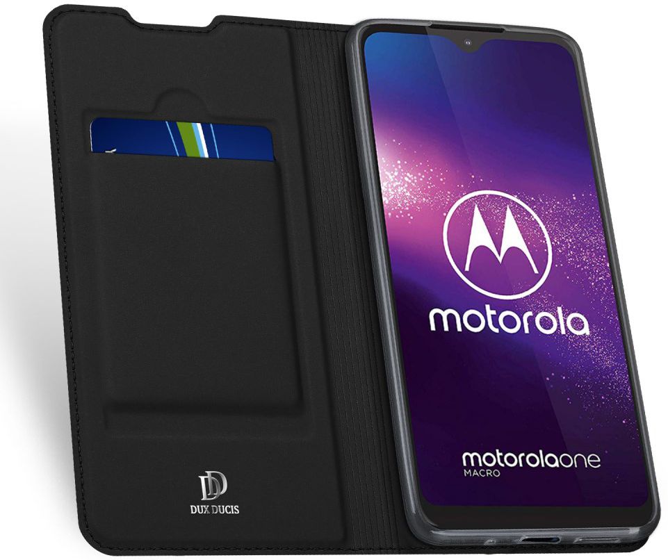 Dux Ducis Skin Pro Series Motorola One Macro Hoesje Zwart afbeelding 2