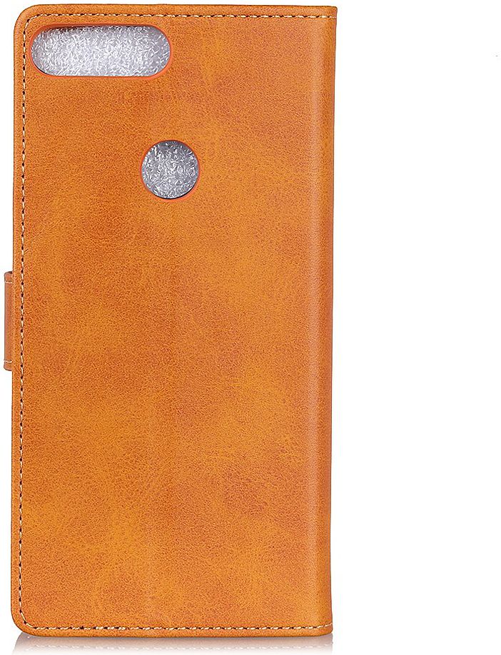 Motorola Moto E6 Play Bookcase Flip Hoesje Met Pasjes Bruin afbeelding 4