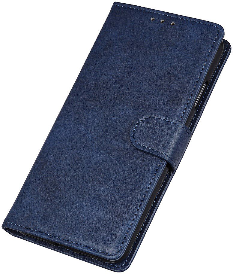 Motorola Moto E6 Play Bookcase Hoesje Met Pasjes Blauw afbeelding 1