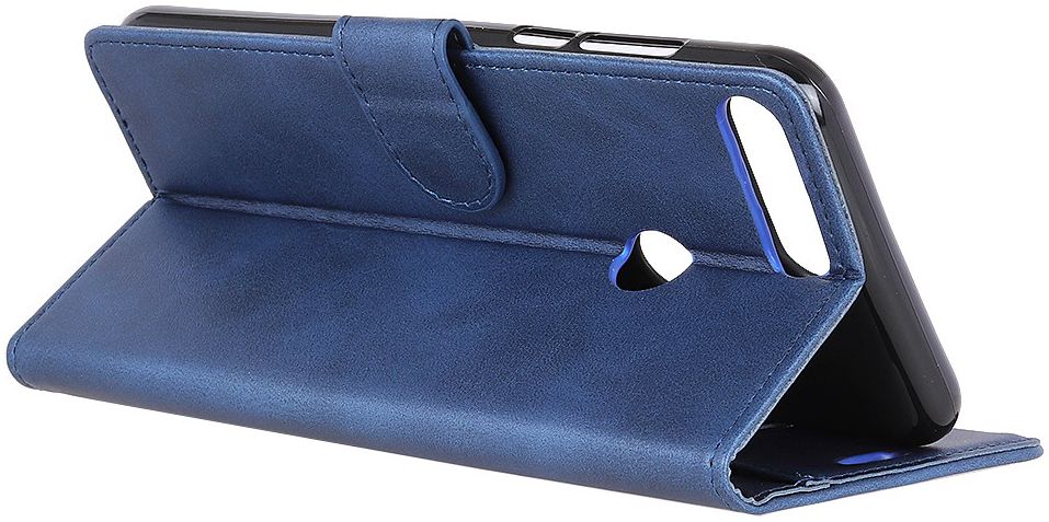 Motorola Moto E6 Play Bookcase Hoesje Met Pasjes Blauw afbeelding 4