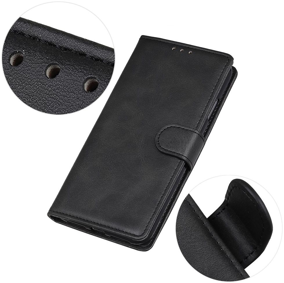 Motorola Moto E6 Play Bookcase Hoesje Met Pasjes Zwart afbeelding 7