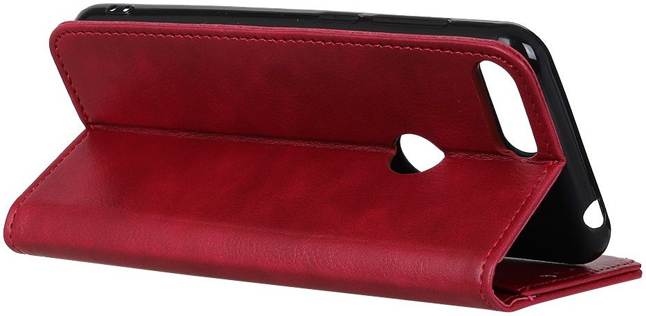 Motorola Moto E6 Play Splitleren Portemonnee Hoesje Rood afbeelding 6