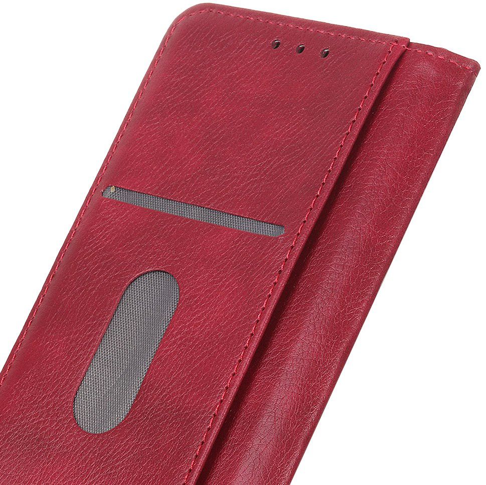 Motorola Moto E6 Play Splitleren Portemonnee Hoesje Rood afbeelding 8