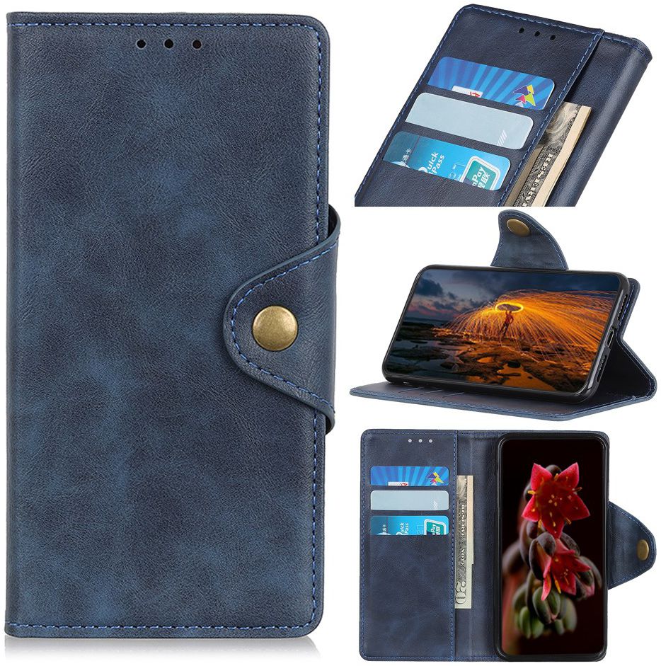Motorola Moto G8 Plus Bookcase Hoesje Blauw afbeelding 1