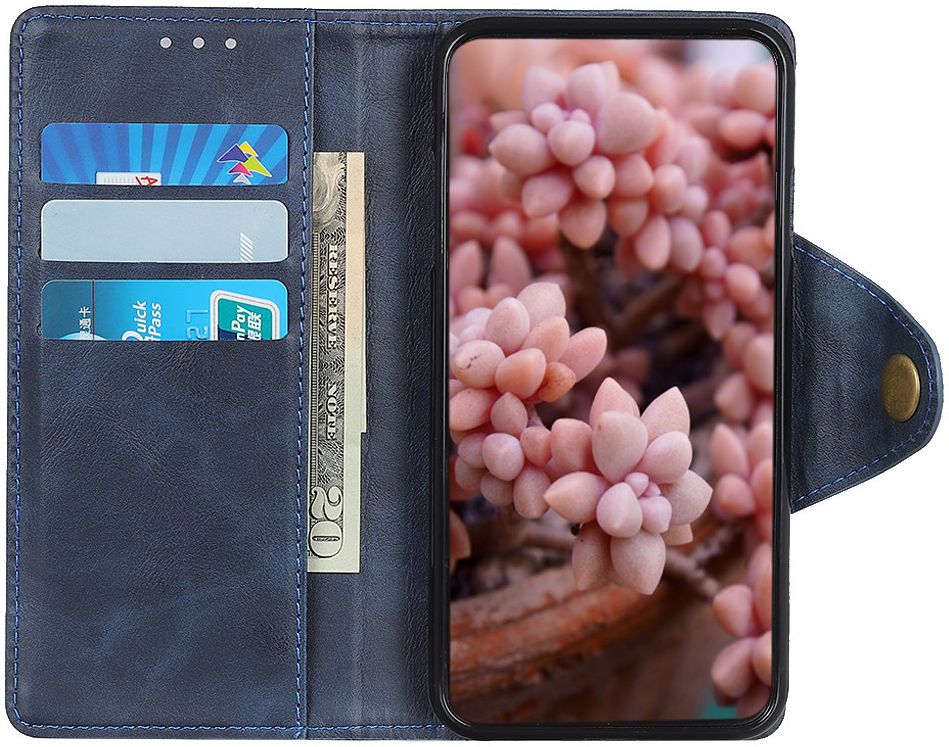 Motorola Moto G8 Plus Bookcase Hoesje Blauw afbeelding 6