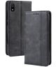 Xiaomi Redmi 7A Vintage Portemonnee Hoesje Zwart