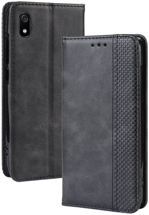 Xiaomi Redmi 7A Vintage Portemonnee Hoesje Zwart afbeelding 6