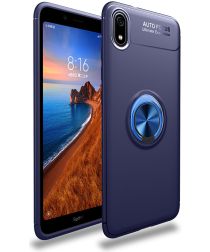 Xiaomi Redmi 7a TPU Hoesje met Standaard Blauw