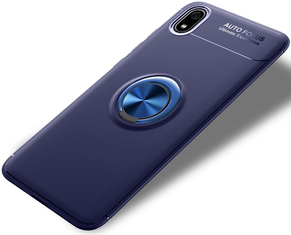 Xiaomi Redmi 7a TPU Hoesje met Standaard Blauw afbeelding 2