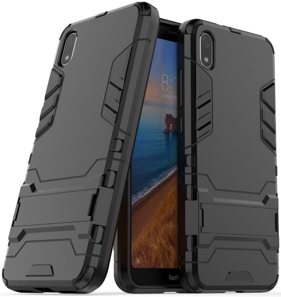 Hybride Xiaomi Redmi 7A Hoesje Zwart afbeelding 3