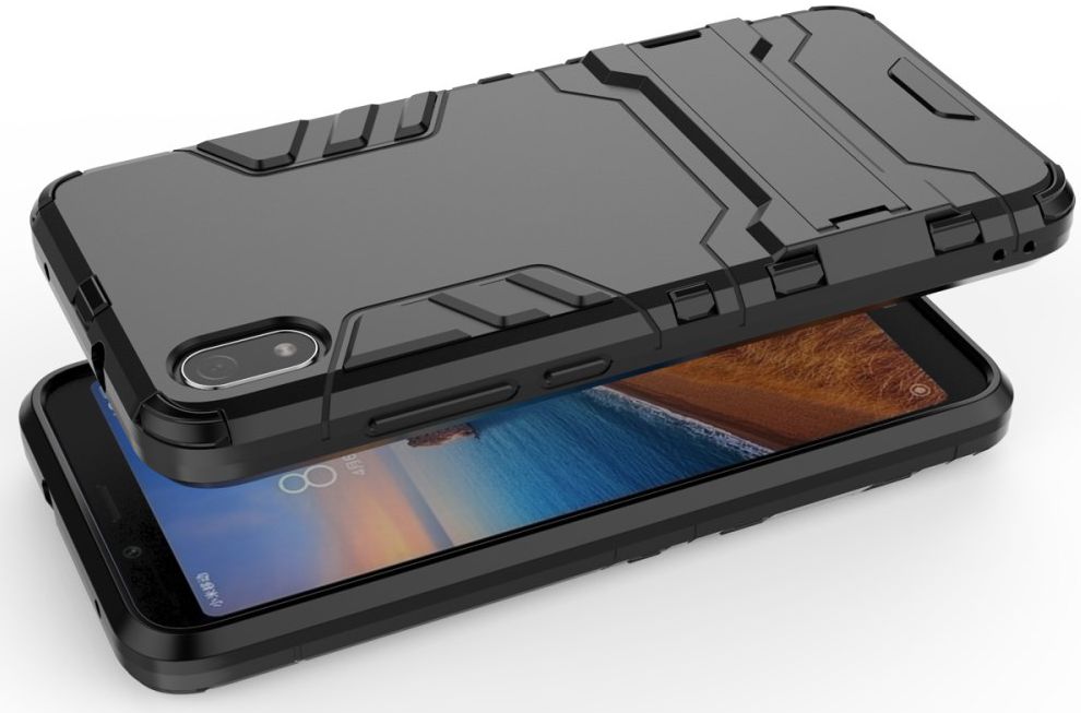 Hybride Xiaomi Redmi 7A Hoesje Zwart afbeelding 5