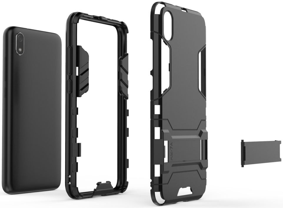 Hybride Xiaomi Redmi 7A Hoesje Zwart afbeelding 6