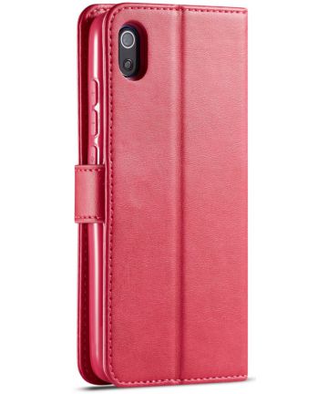 Xiaomi Redmi 7A Stand Portemonnee Bookcase Hoesje Rood Hoesjes