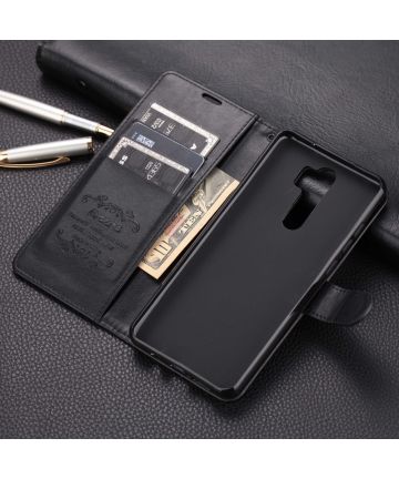 AZNS Xiaomi Redmi Note 8 Pro Portemonnee Stand Hoesje Zwart Hoesjes