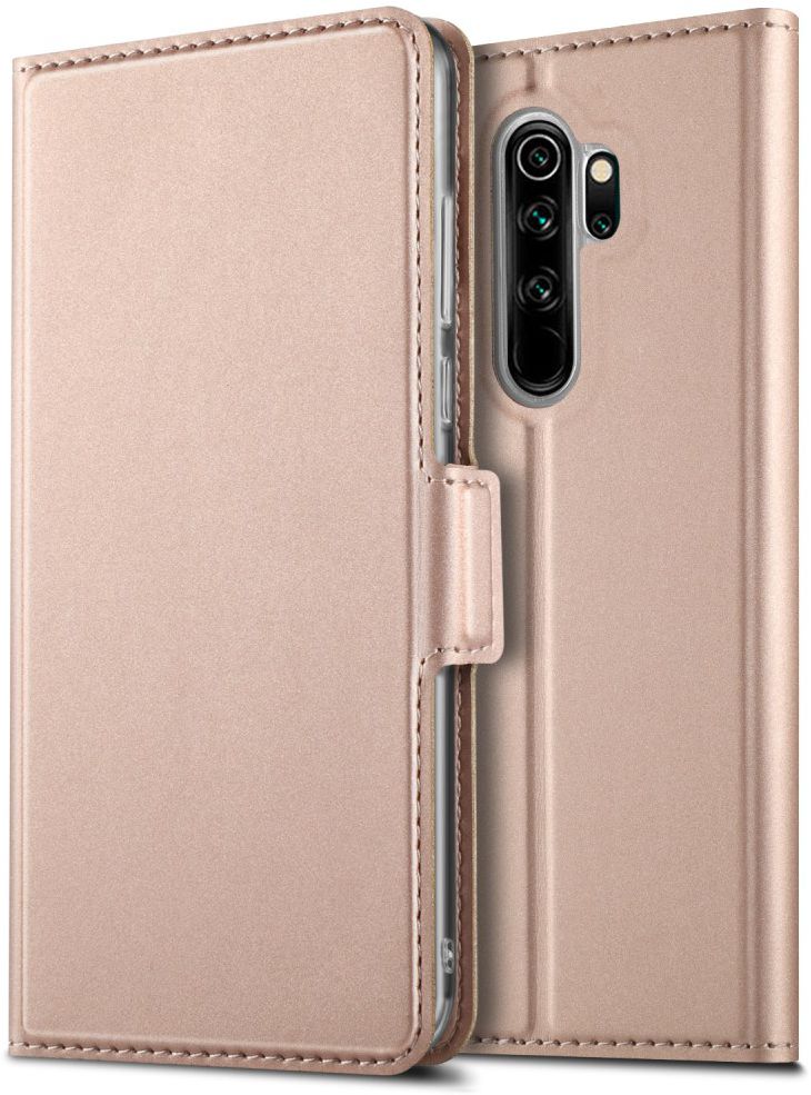 Xiaomi Redmi Note 8 Pro Business Hoesje met Kaarthouder Roze Goud afbeelding 1