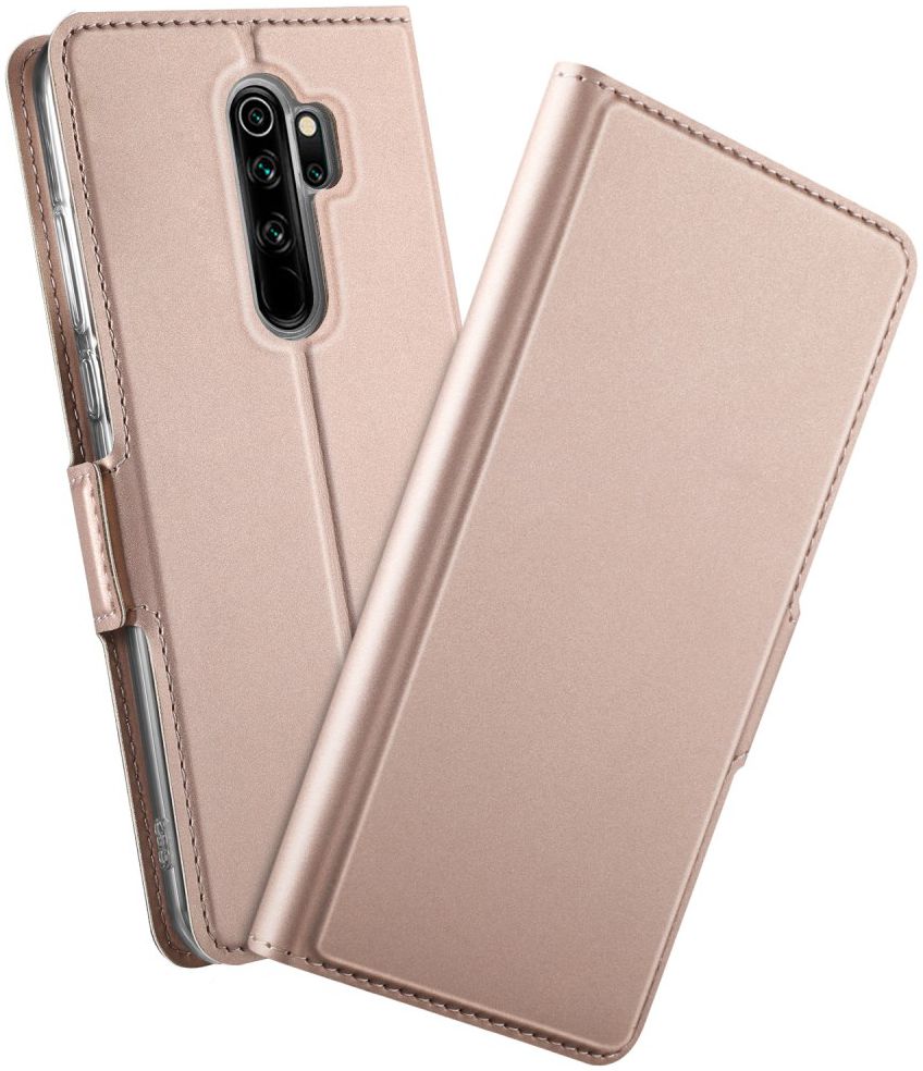 Xiaomi Redmi Note 8 Pro Business Hoesje met Kaarthouder Roze Goud afbeelding 2