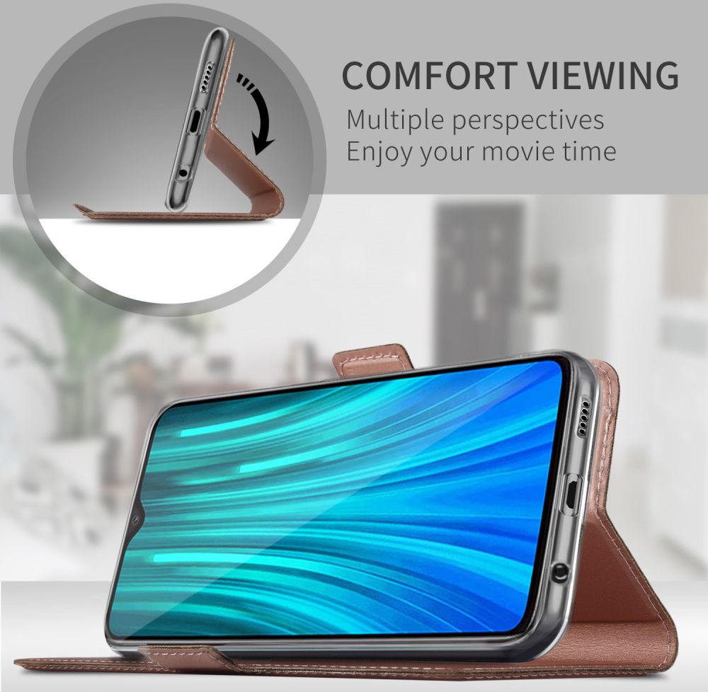 Xiaomi Redmi Note 8 Pro Business Hoesje met Kaarthouder Roze Goud afbeelding 5