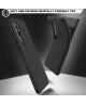 Xiaomi Mi Note 10 (Pro) Twill Texture TPU Hoesje Zwart