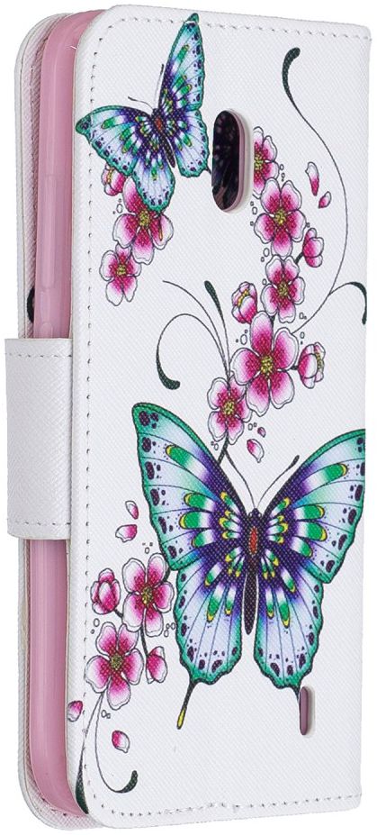 Nokia 2.2 Portemonnee Hoesjes Met Vlinders Print afbeelding 3