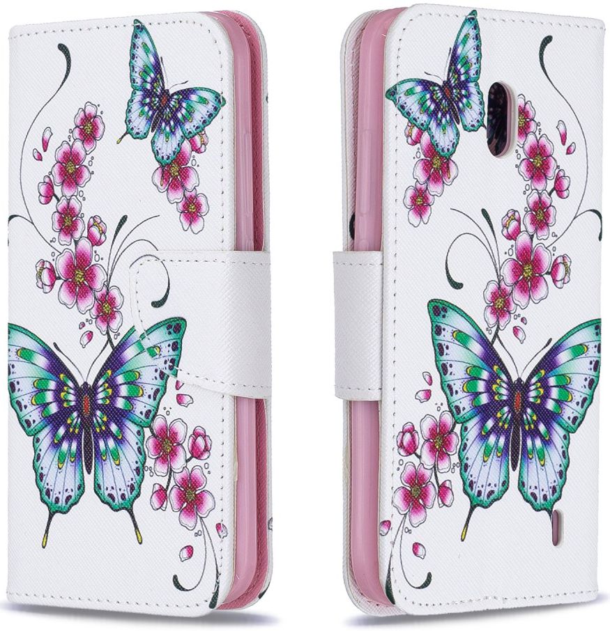 Nokia 2.2 Portemonnee Hoesjes Met Vlinders Print afbeelding 4