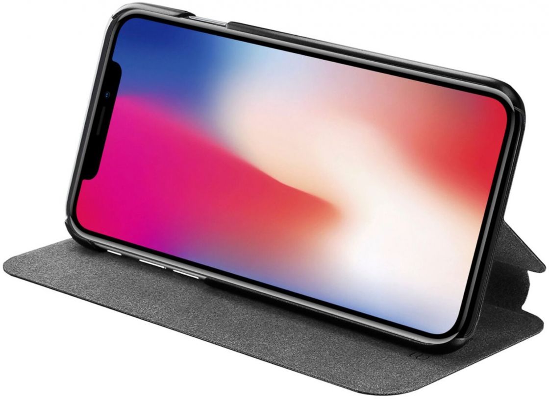 Azuri booklet iPhone X Black afbeelding 2