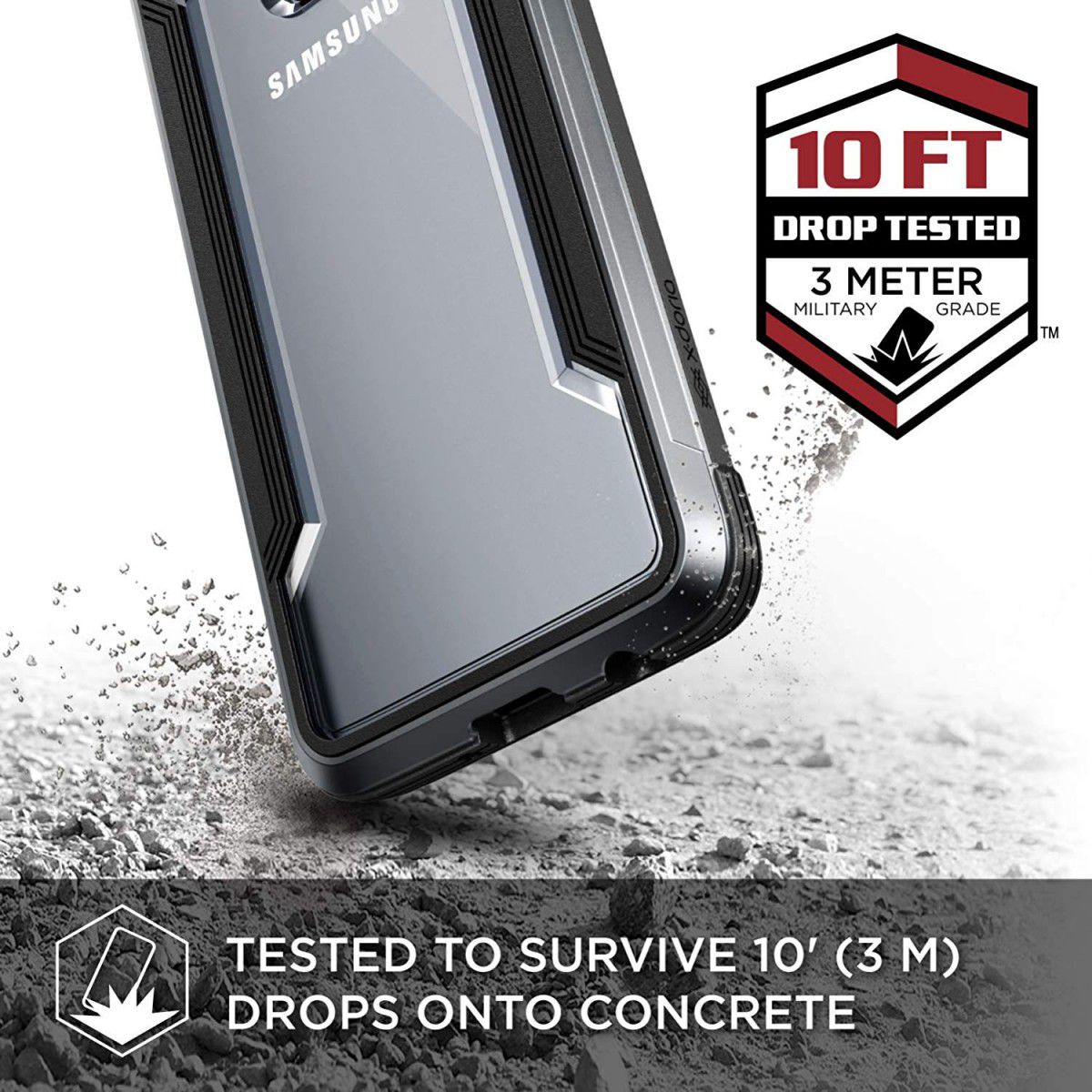 Raptic Shield Samsung Galaxy s9 hoesje zwart shockproof afbeelding 6