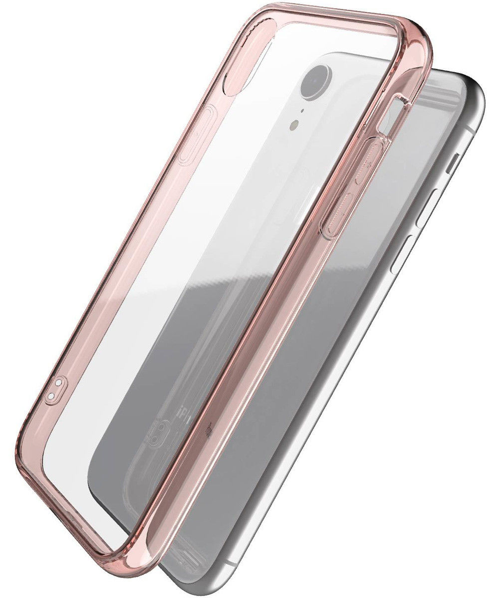 Raptic Glass Plus Apple iPhone XR Hoesje Transparant/Roze afbeelding 2