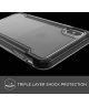 Raptic Clear Apple iPhone XS Max hoesje transparant zwart
