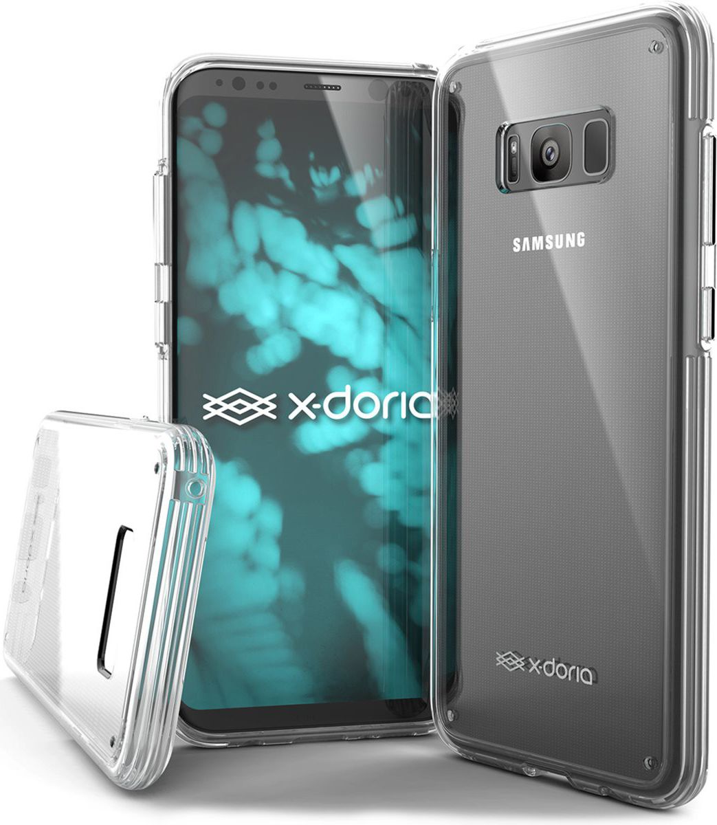 Raptic clearvue Samsung Galaxy s8 hoesje transparant afbeelding 1