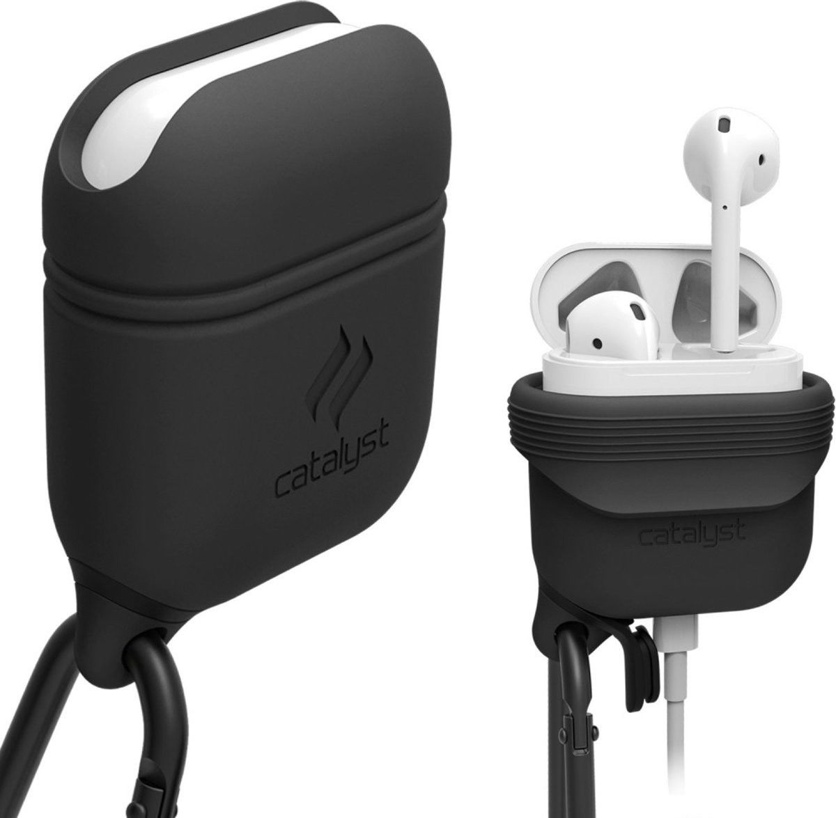 Catalyst Case Waterbestendig Hoesje Apple AirPods Slate Grey afbeelding 2