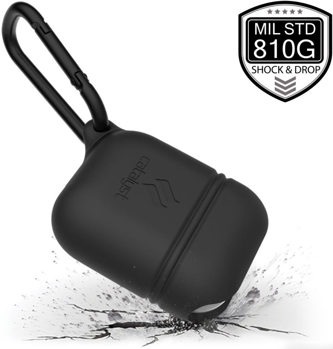 Catalyst Case Waterbestendig Hoesje Apple AirPods Slate Grey afbeelding 3
